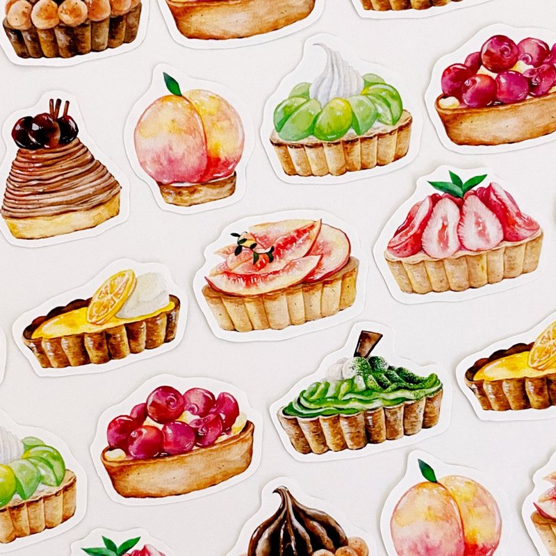 塔皮 碎片贴纸 - 贴纸 - 纸 多色