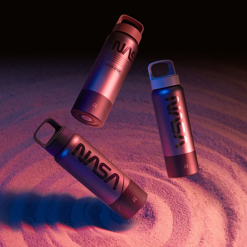【WOKY沃厨】NASA系列 Ti 钛提手运动保温瓶800ml - 保温瓶/保温杯 - 其他金属 