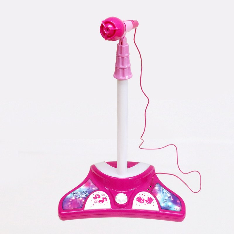 时尚摇滚站立麦克风(桃红色) | 可外接音源 圣诞礼物 圣诞礼盒 - 玩具/玩偶 - 塑料 红色