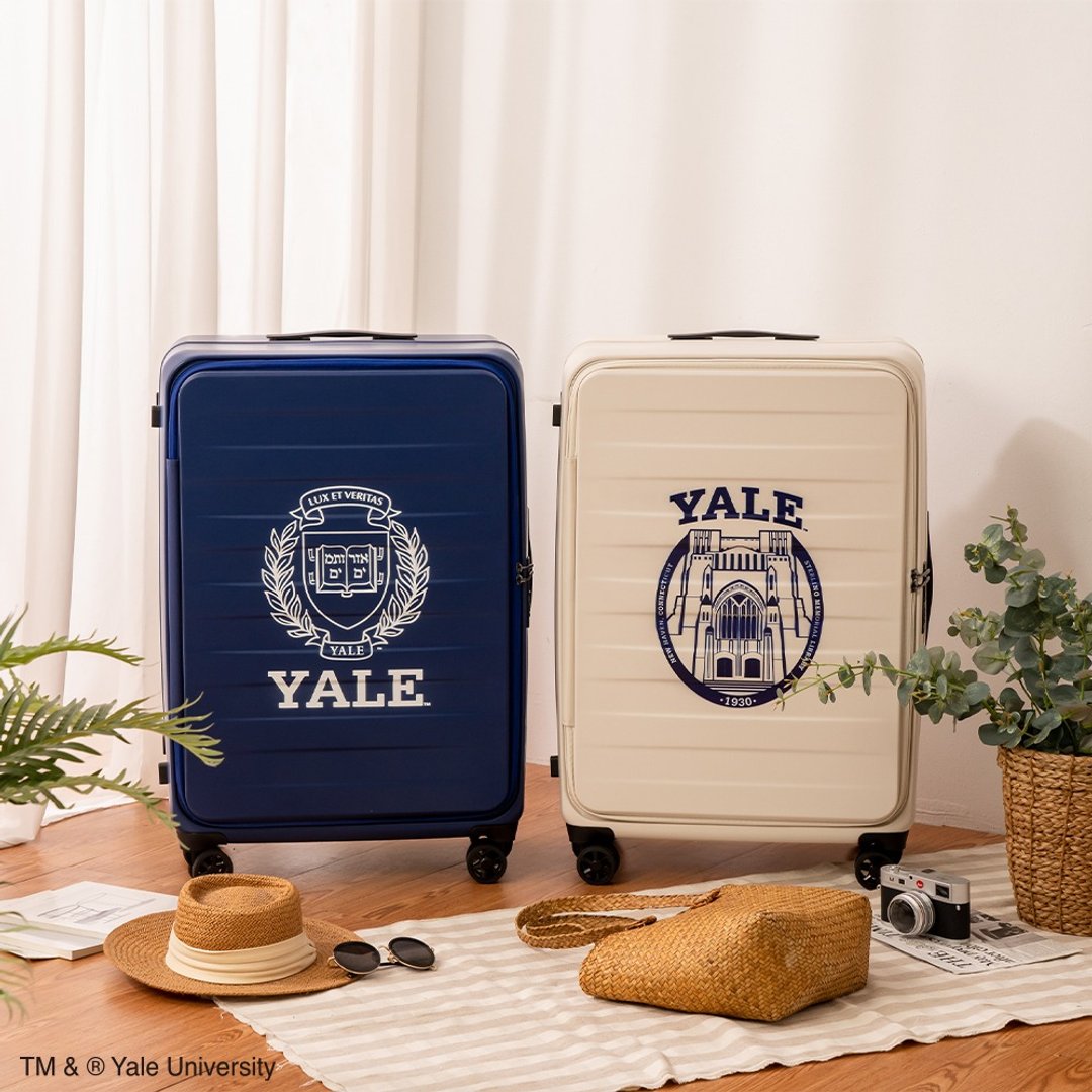 【耶鲁大学 Yale University】28寸前开上掀式行李箱 旅行箱 - 行李箱/行李箱保护套 - 塑料 白色