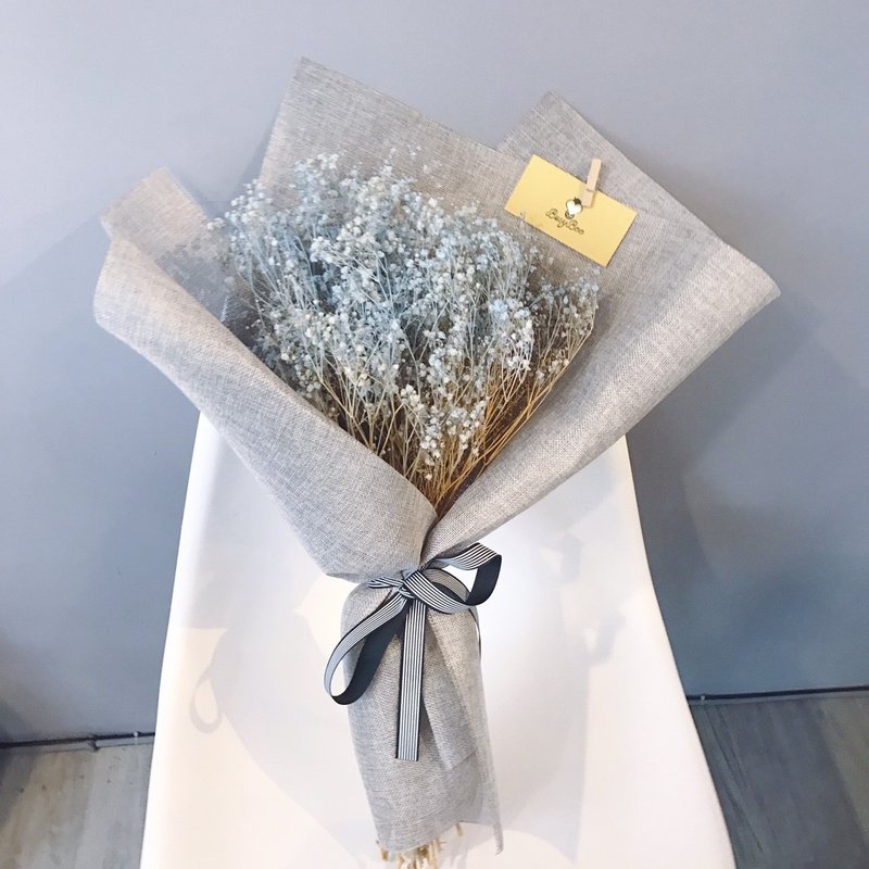 绅士品格 韩系满天星干燥花束 毕业礼物 毕业花束 - 植栽/盆栽 - 植物．花 