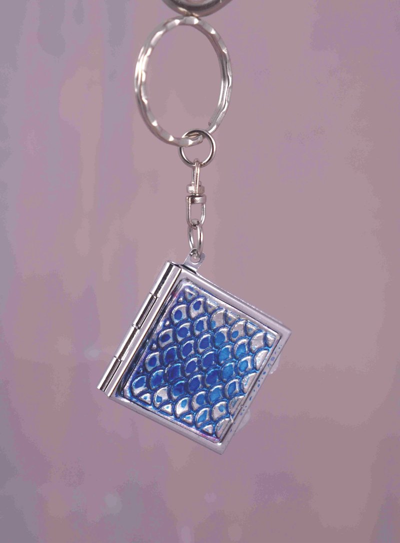 锡雕多用途方型镜盒钥匙圈2 - 钥匙链/钥匙包 - 其他材质 银色