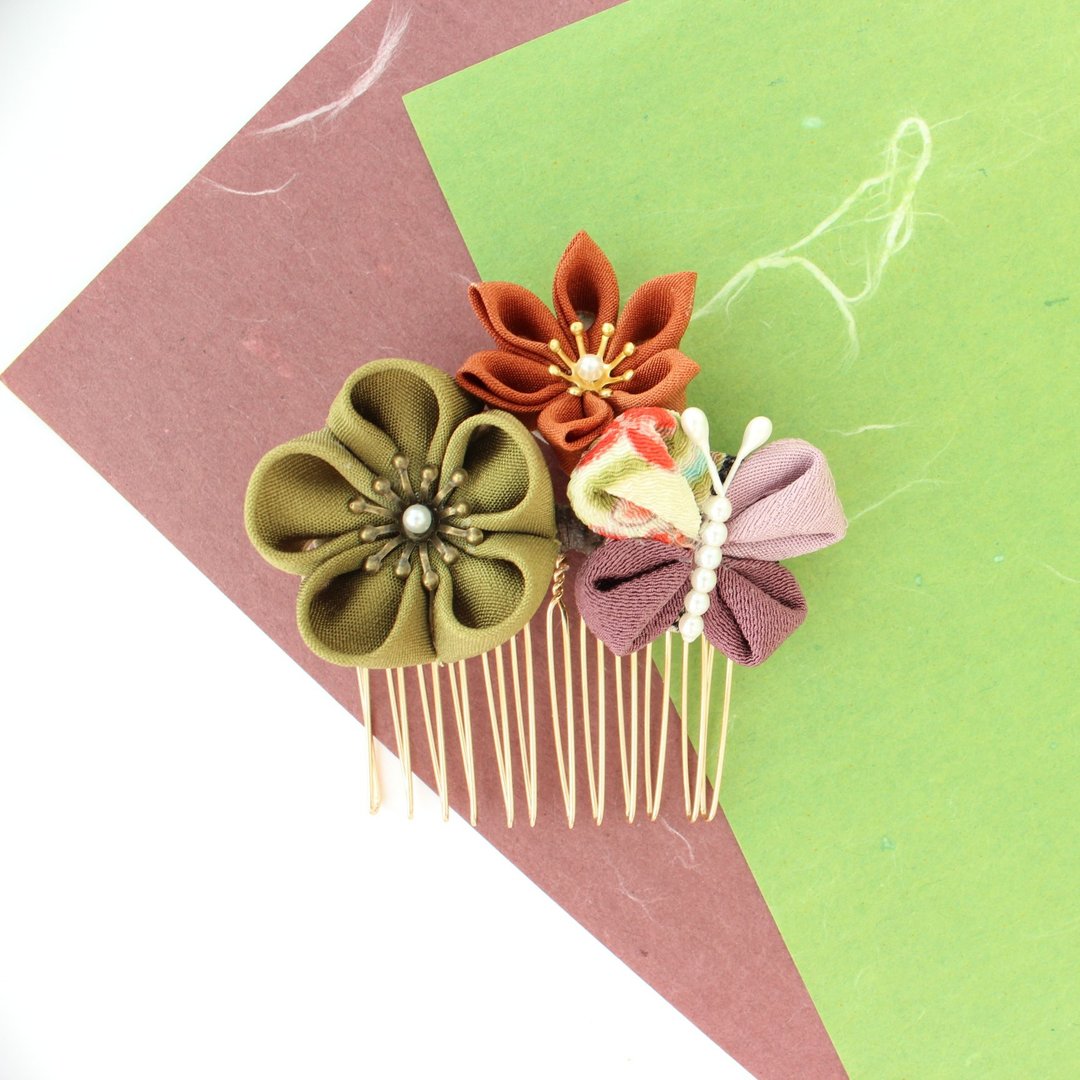 Hair ornament antique butterfly - 发饰 - 丝．绢 紫色