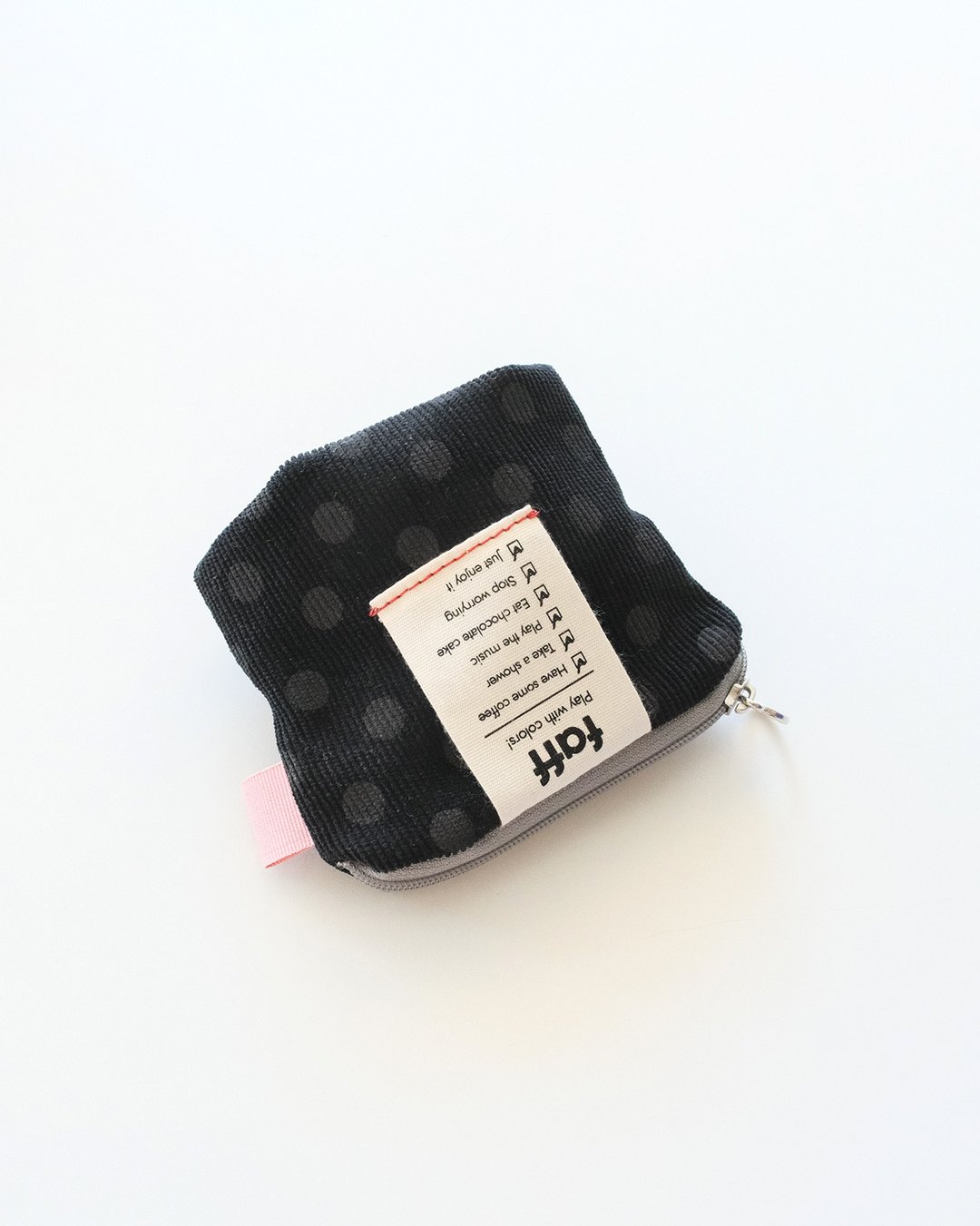 faff Pouch mini 圆点黑 - 化妆包/杂物包 - 聚酯纤维 黑色