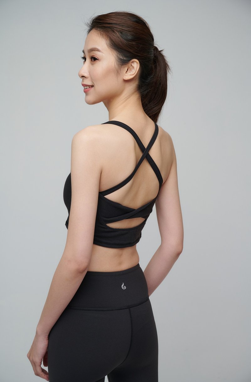春夏穿搭【Yoga Flow】Chloe Bra-Black 信用卡优惠  快速出货 - 女装瑜珈服 - 聚酯纤维 