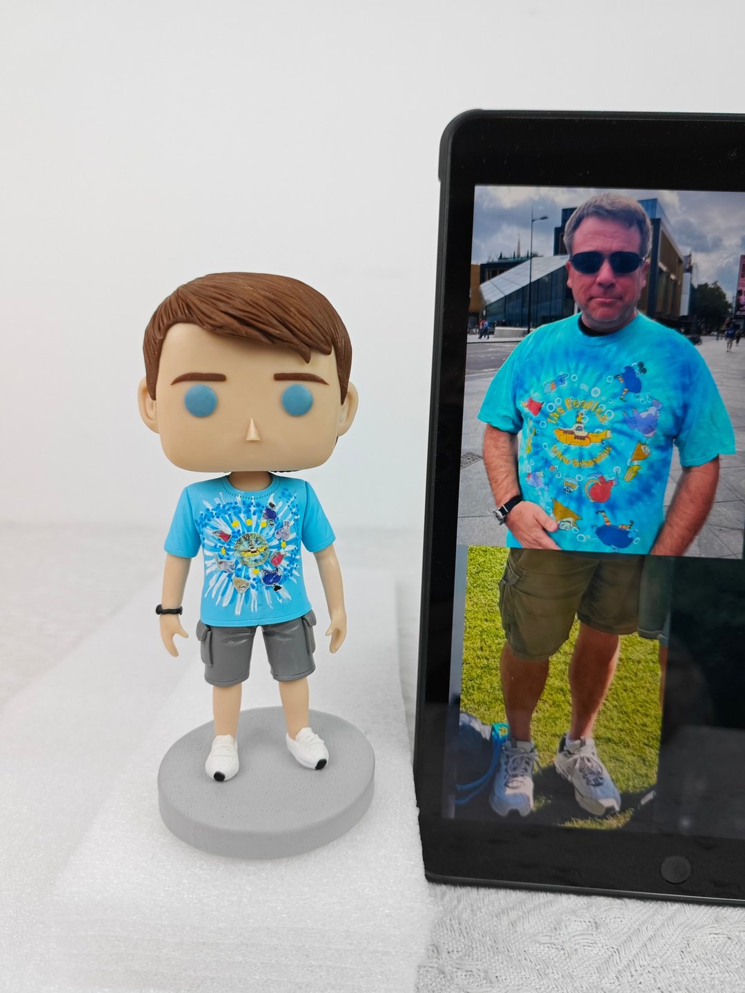 纯手工定制美国Funko Pop 自画肖像公仔娃娃男朋友老公生日礼物 - 玩偶/公仔 - 粘土 多色