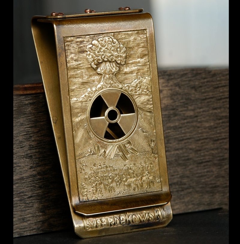 钱夹 W/P 手工制作 凿刻 独一无二 - 皮夹/钱包 - 其他材质 金色