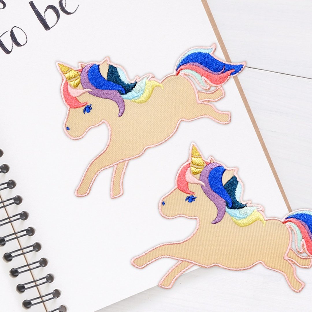 【刺绣布贴】彩虹独角兽 Rainbow Unicorn - 编织/刺绣/羊毛毡/裁缝 - 绣线 