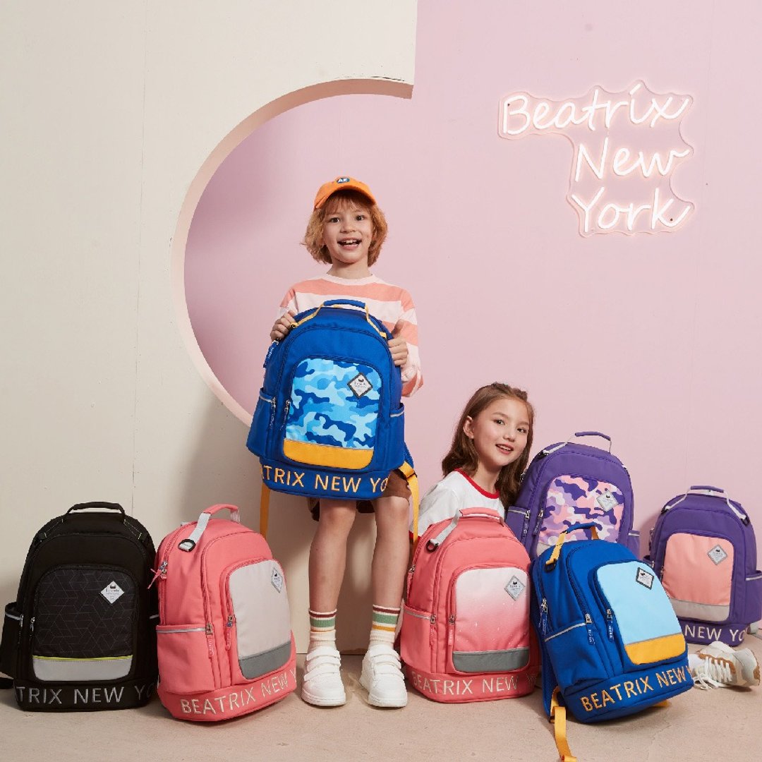 BEATRIX NEW YORK 美式休闲国小防泼水护脊书包 - 后背包/双肩包 - 聚酯纤维 多色