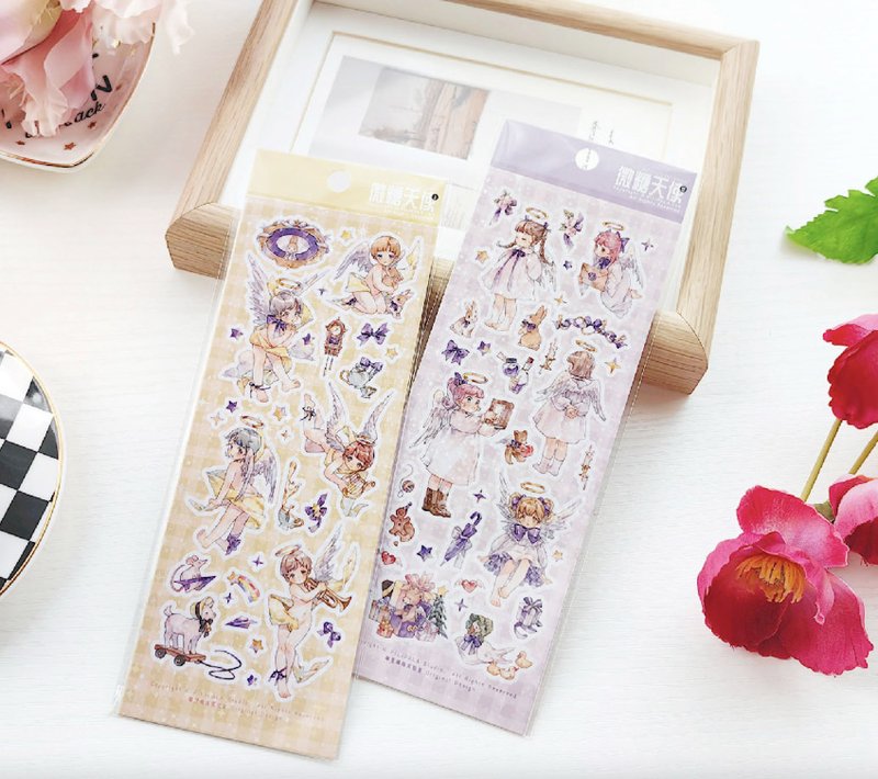 微糖天使 咕卡贴纸 手帐装饰素材 - 贴纸 - 其他材质 多色