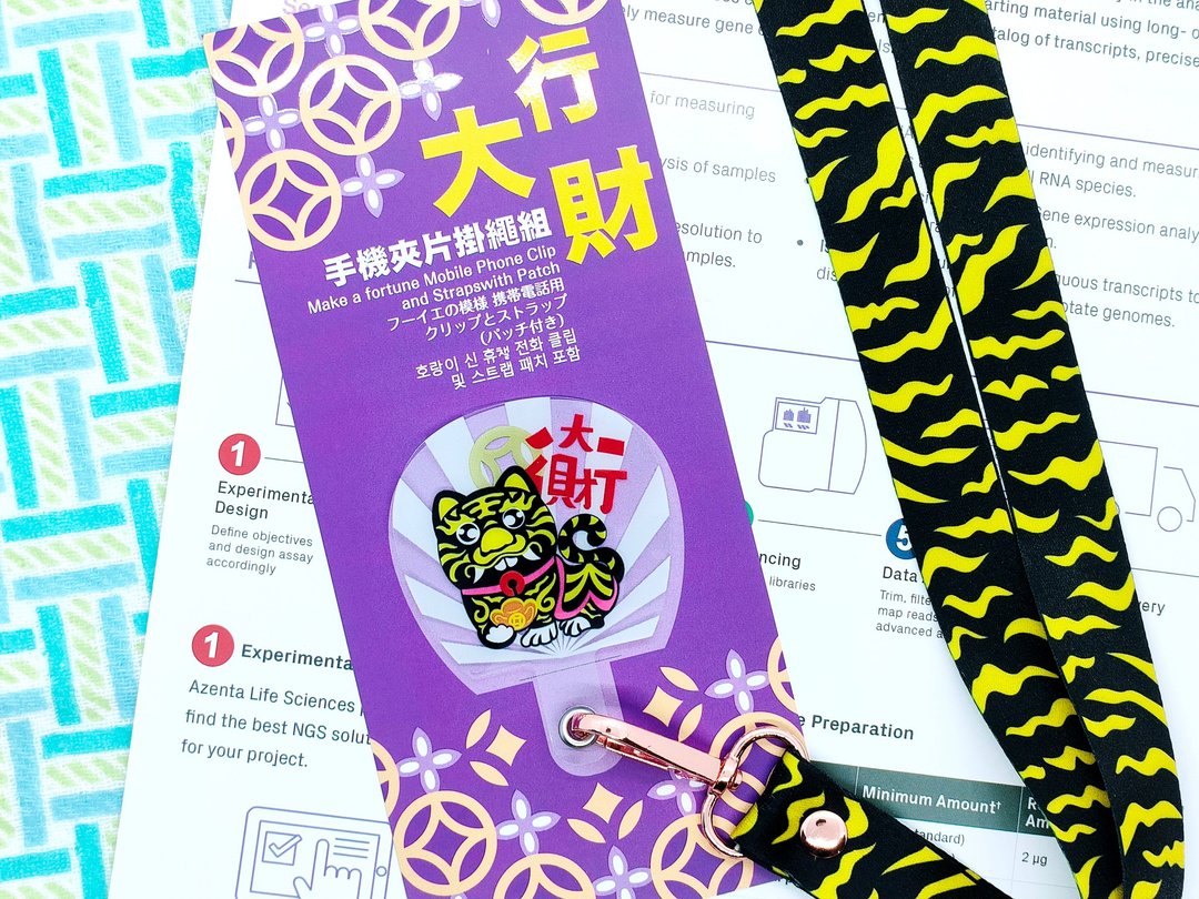 行大财手机夹片 挂绳组 挂片加厚款 - 手机配件 - 聚酯纤维 黑色