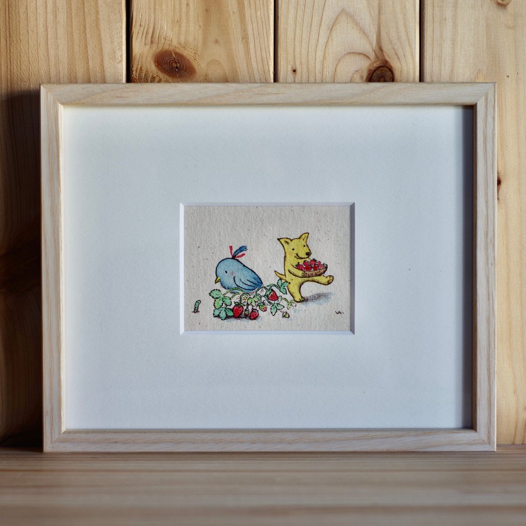 草莓　原图 - 海报/装饰画/版画 - 棉 红色