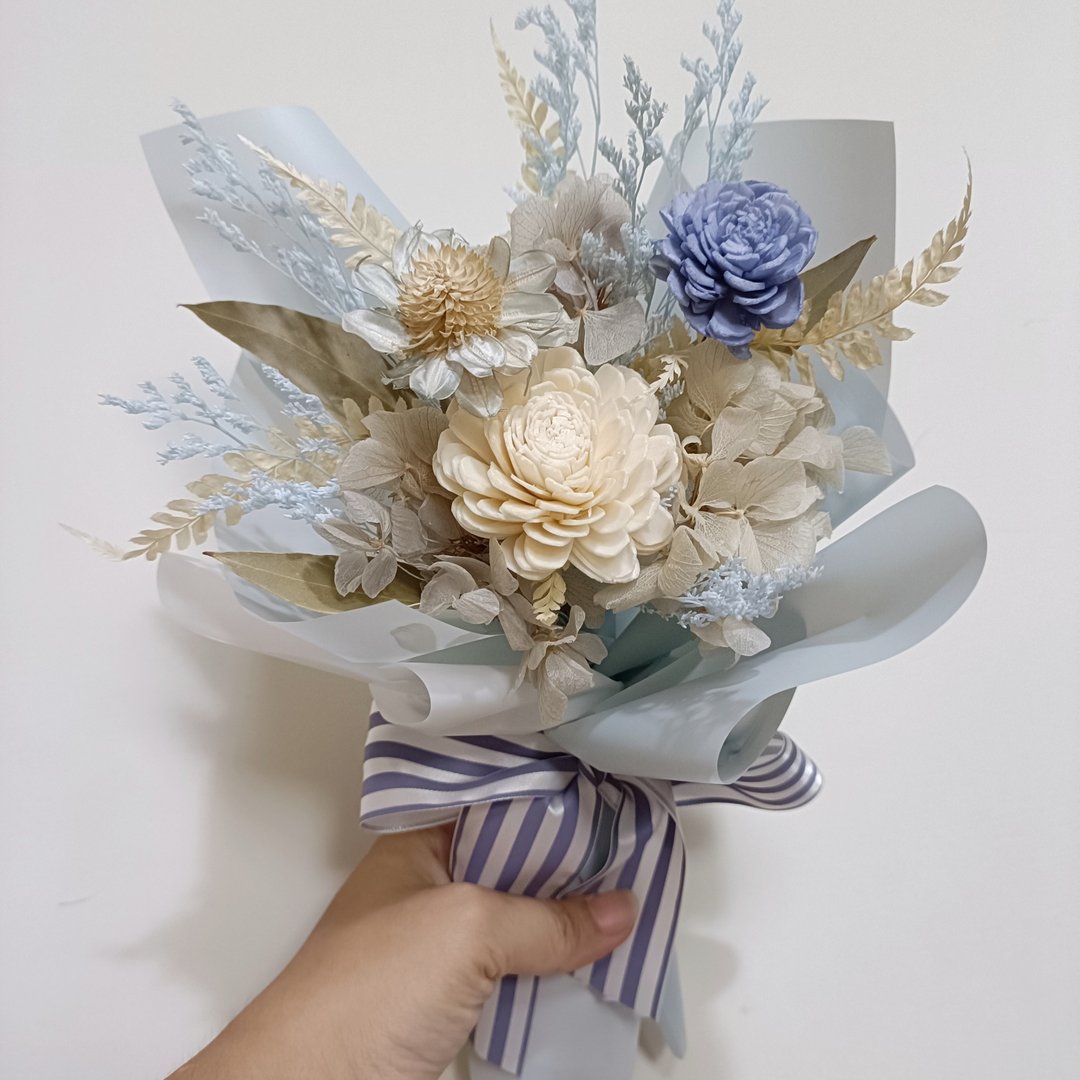 毕业礼物花束 生日干燥花永生花束开幕店面布置手作企业课程七夕 - 干燥花/捧花 - 植物．花 多色