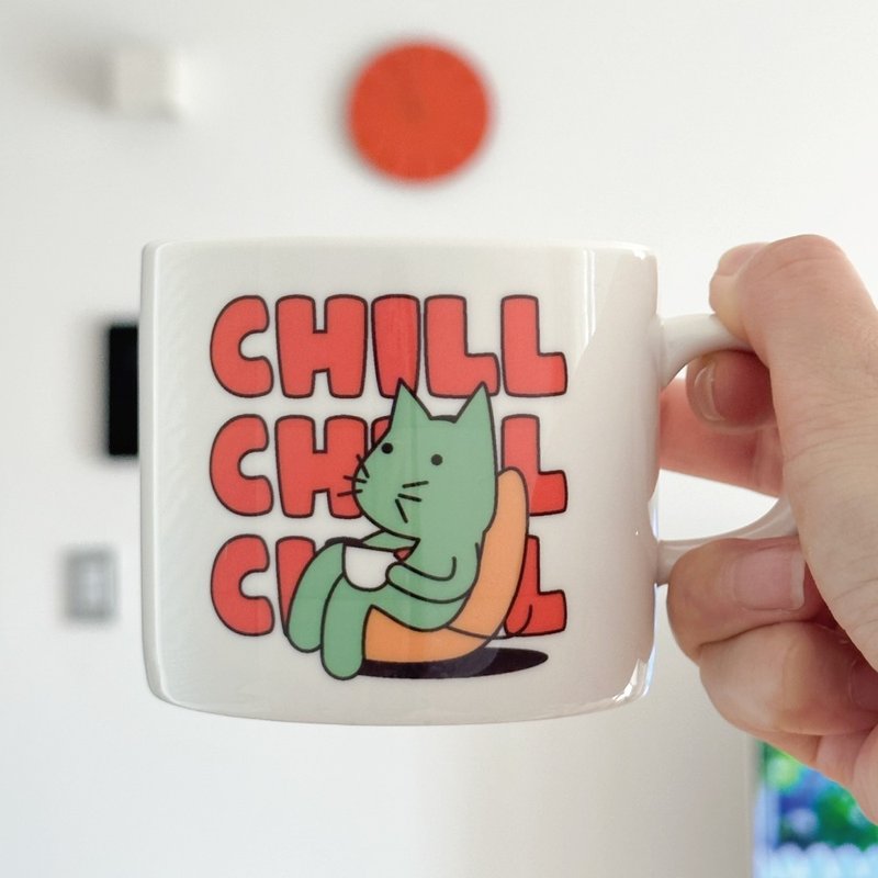 动物茶会 - 猫 - 其他杯子 - 陶 