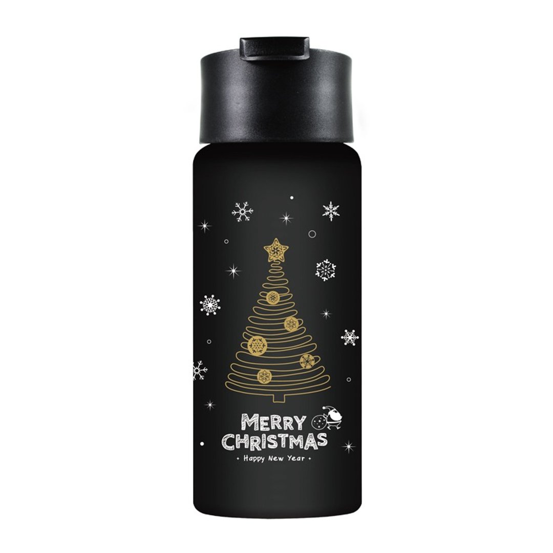 交换礼物Driver圣诞节随行保温杯500ml-限量版 - 茶具/茶杯 - 其他金属 黑色