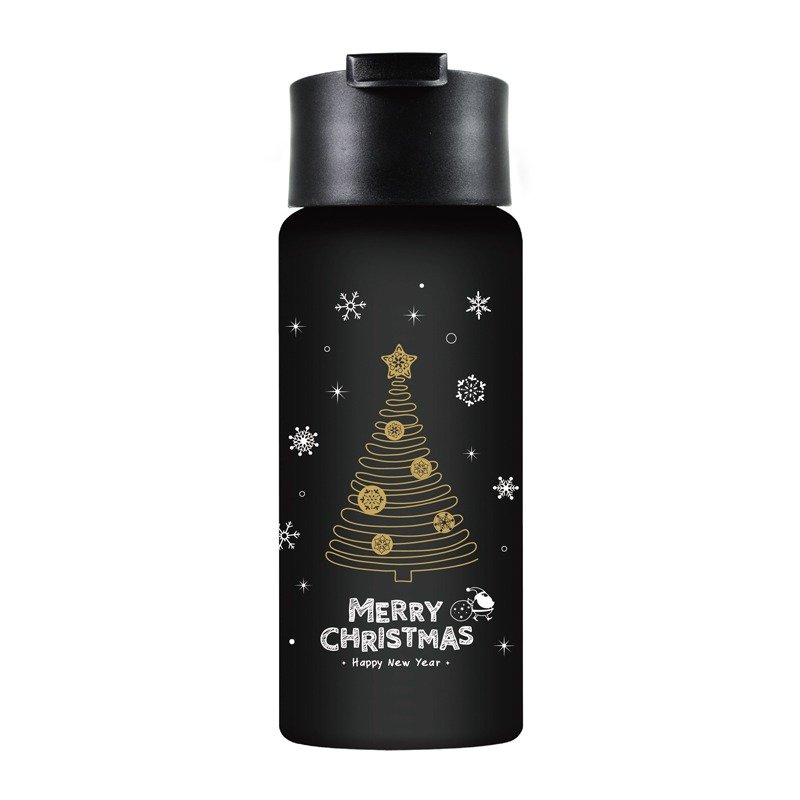 交换礼物Driver圣诞节随行保温杯500ml-限量版 - 茶具/茶杯 - 其他金属 黑色