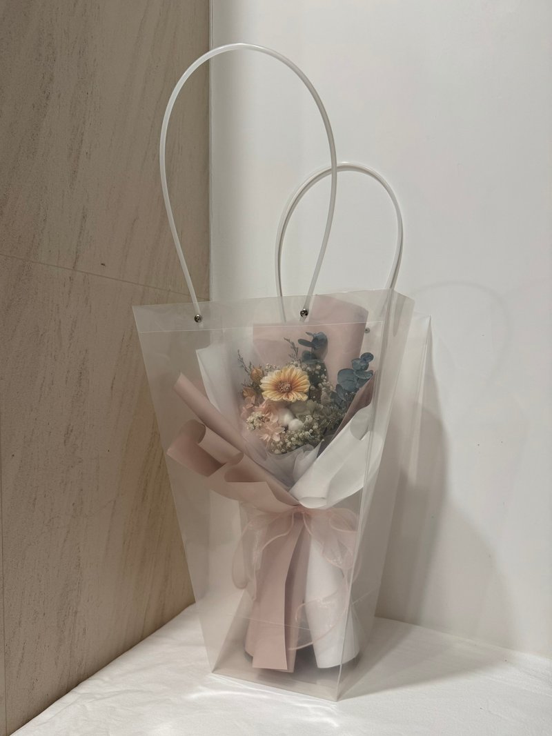 梯形提袋(商品不包含提袋内花束) - 其他 - 塑料 