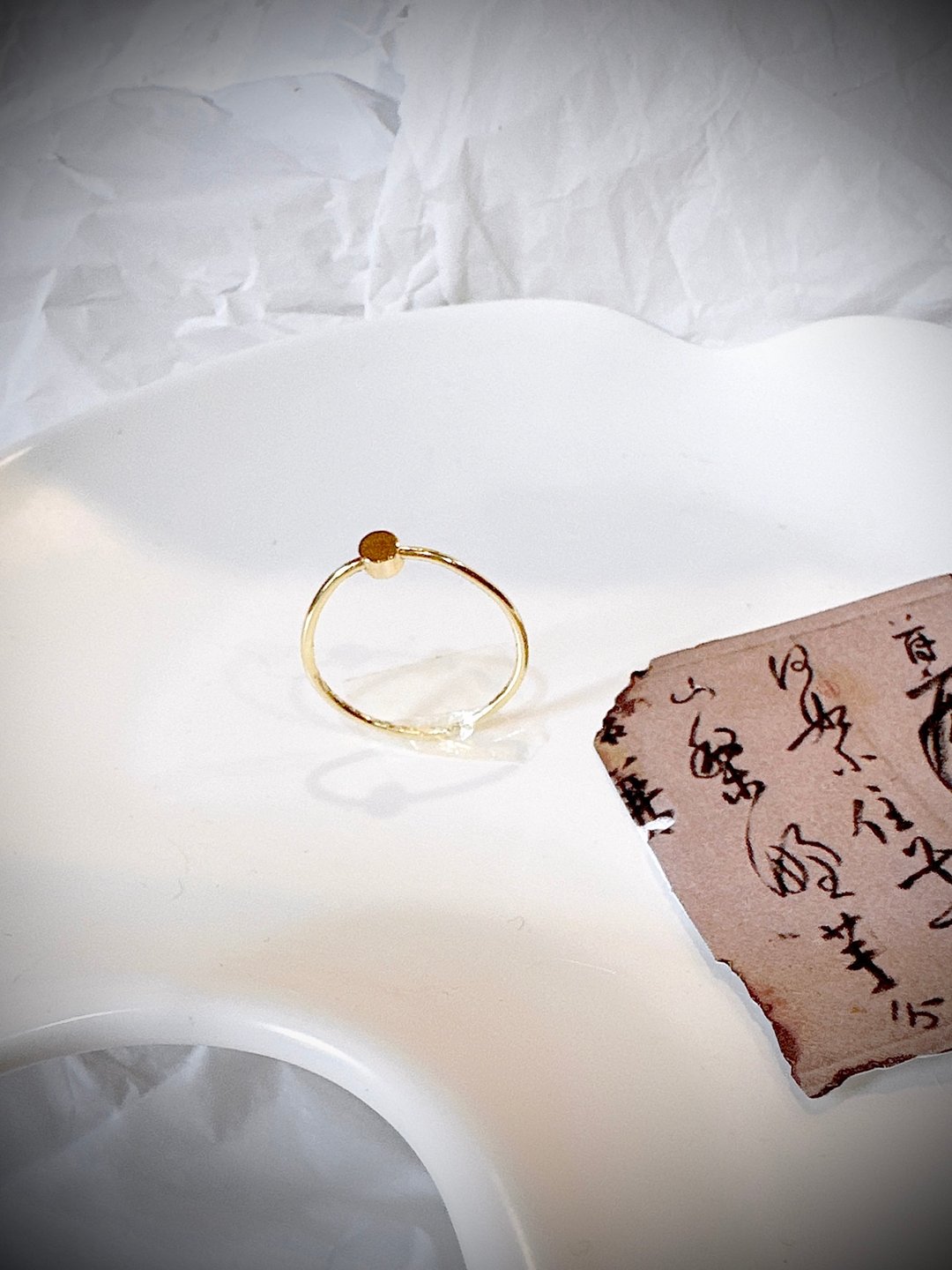 C&W 简约时尚14k金百搭素圈戒指戒环 - 戒指 - 贵金属 金色