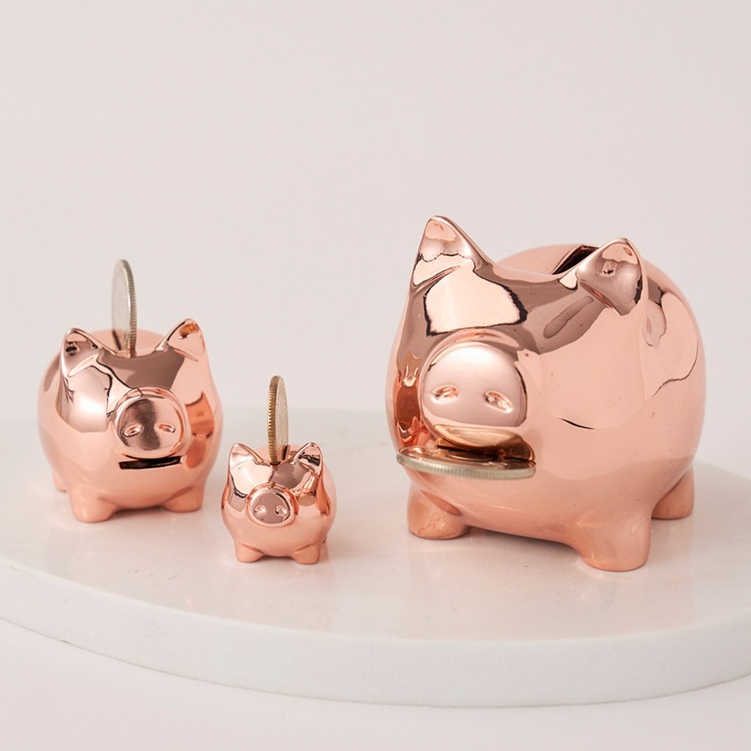 金猪 GOLDENPIG-伍 (亮玫金) 限时赠品活动 9/26-10-/10 - 摆饰 - 贵金属 粉红色