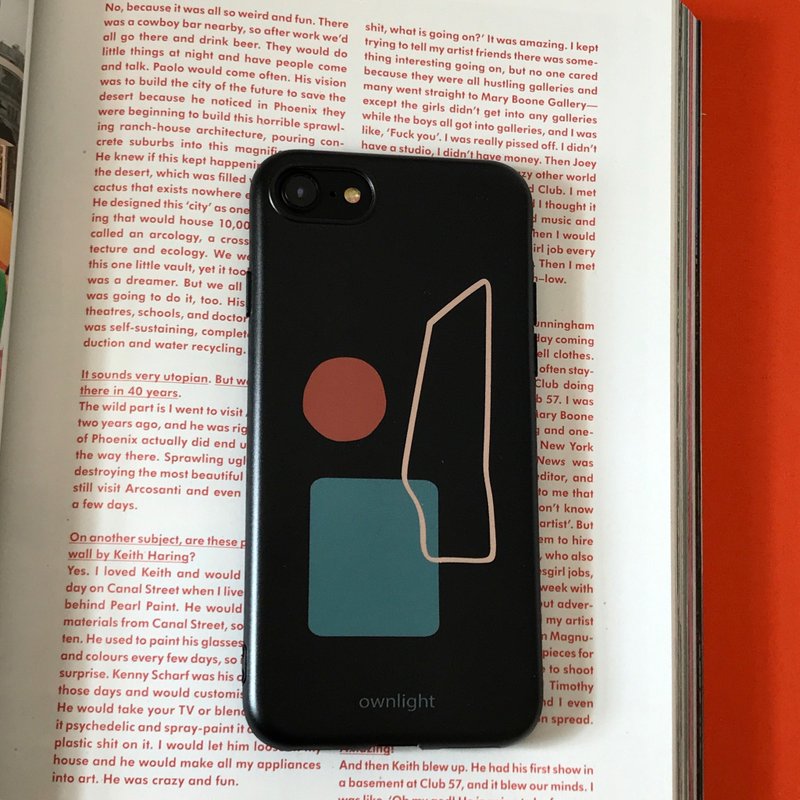 ownlight 独立设计 简约几何黑色磨砂手机壳 全包磨砂软壳 - 其他 - 塑料 