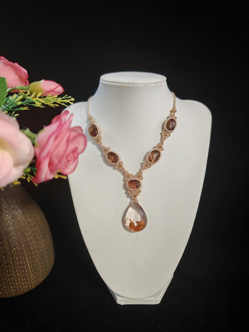 红幽灵项链 - 项链 - 半宝石 咖啡色