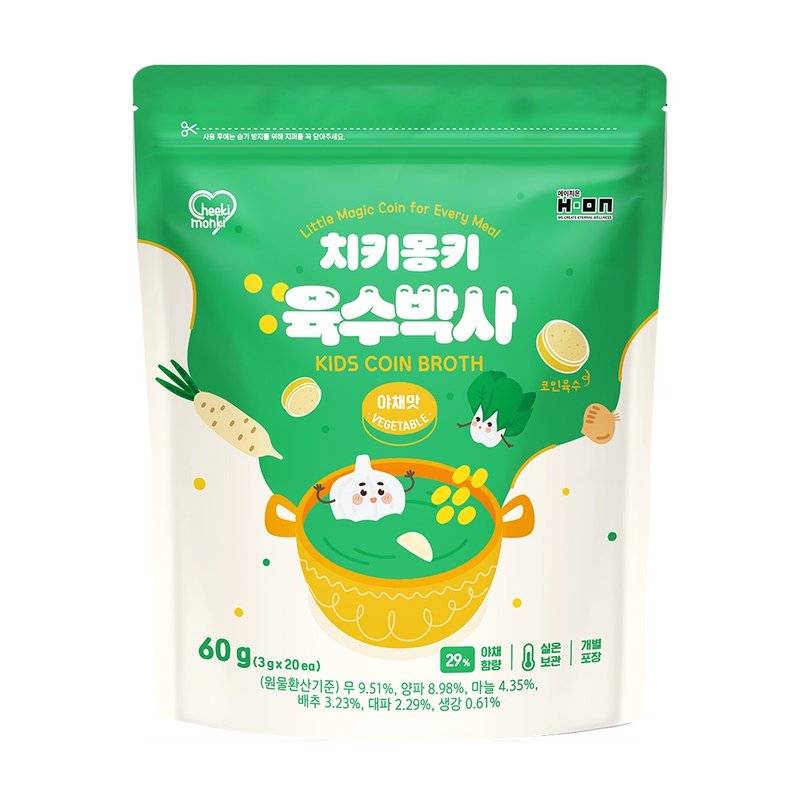 韩国【Cheeki Monki】魔法厨房汤锭 综合蔬菜(60g) - 其他 - 其他材质 