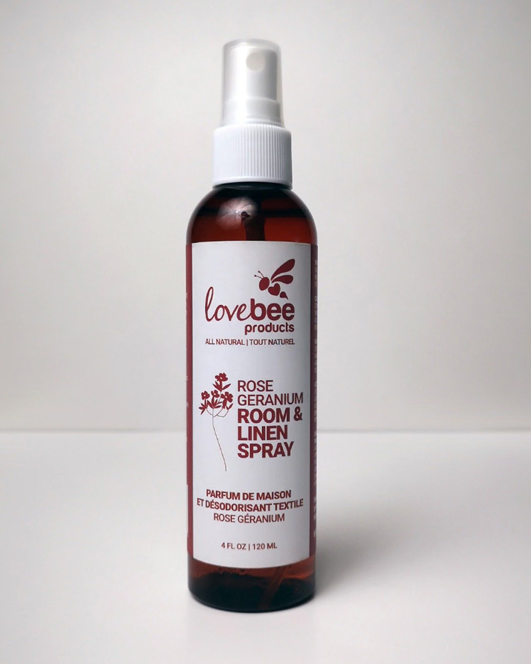 Lovebee 玫瑰天竺葵零负担空间喷雾 120ml - 香薰/精油/线香 - 塑料 