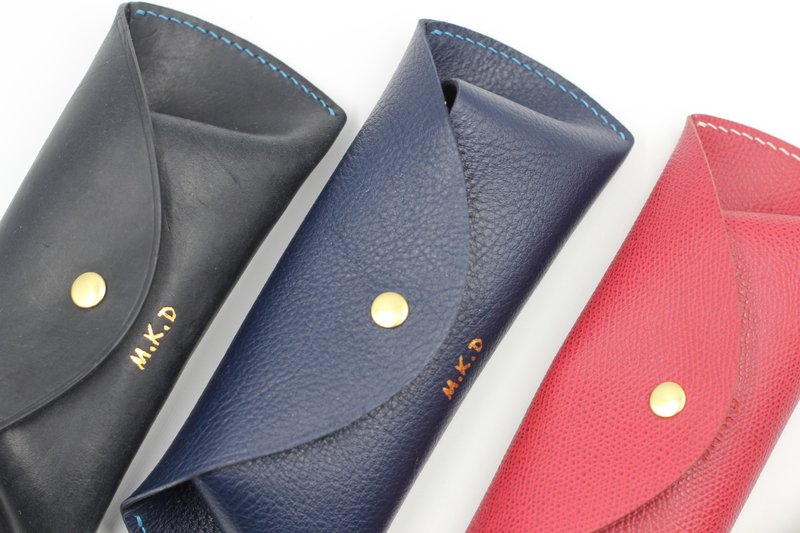 台湾手工 真皮 眼镜包 / 万用包 - 眼镜/眼镜框 - 真皮 