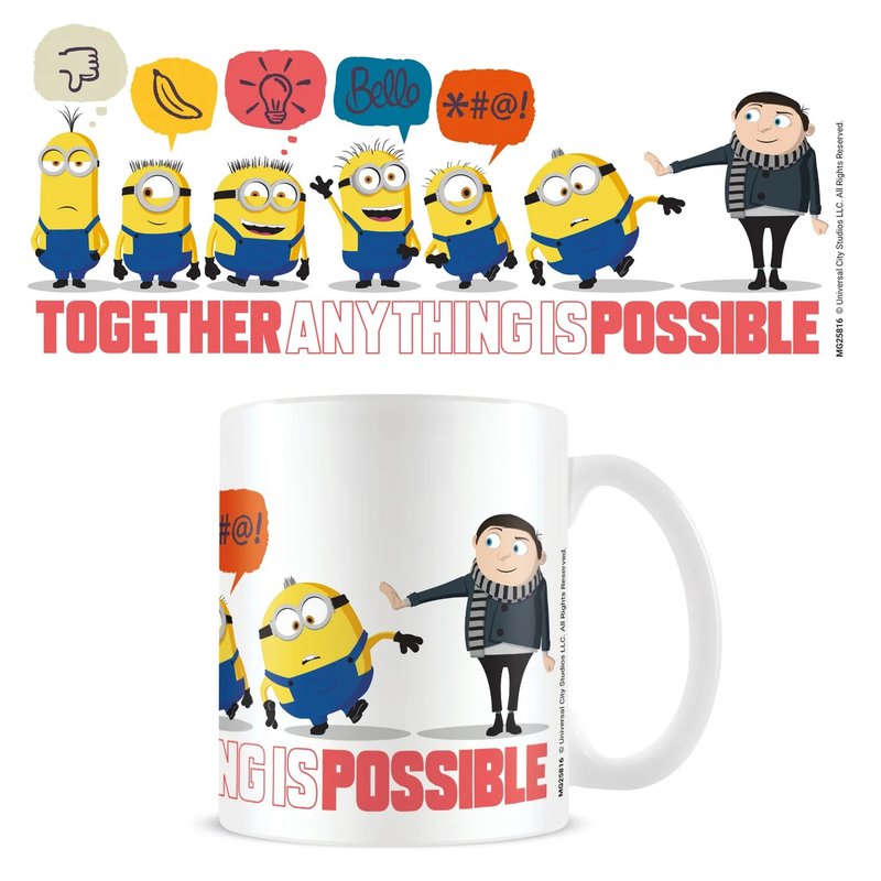 【小小兵】格鲁的崛起逗趣马克杯(TOGETHER ANYTHING IS POSSIBLE - 咖啡杯/马克杯 - 陶 多色