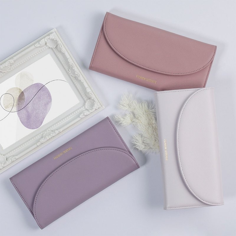 PA暮-恋紫真皮长夹-多色任选 - 皮夹/钱包 - 真皮 紫色