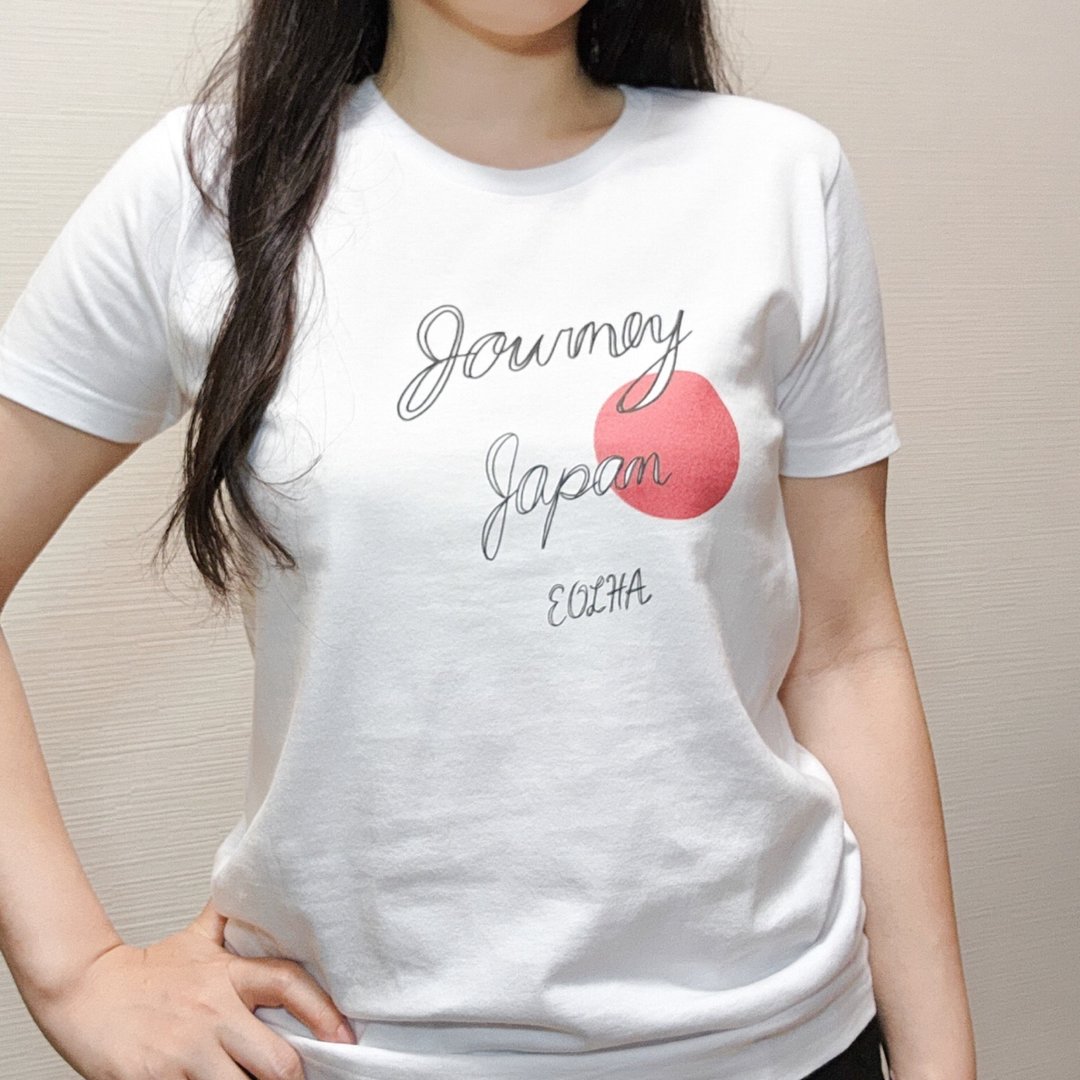 【儿童款】T恤/Journey Japan - 女装 T 恤 - 棉 白色