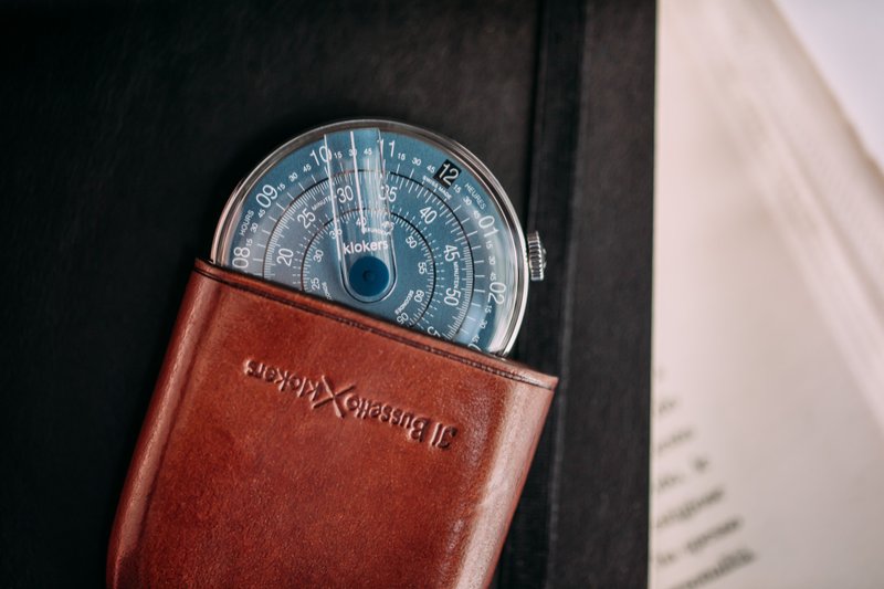 库克表 KLOK-01- 表头 +皮革怀表套件 - 男表/中性表 - 其他材质 咖啡色