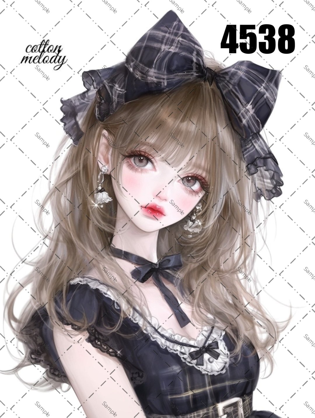 original sticker no.4538 人物贴纸 原创贴纸 原创人物贴纸 装饰贴纸 cotton melody - 贴纸 - 纸 