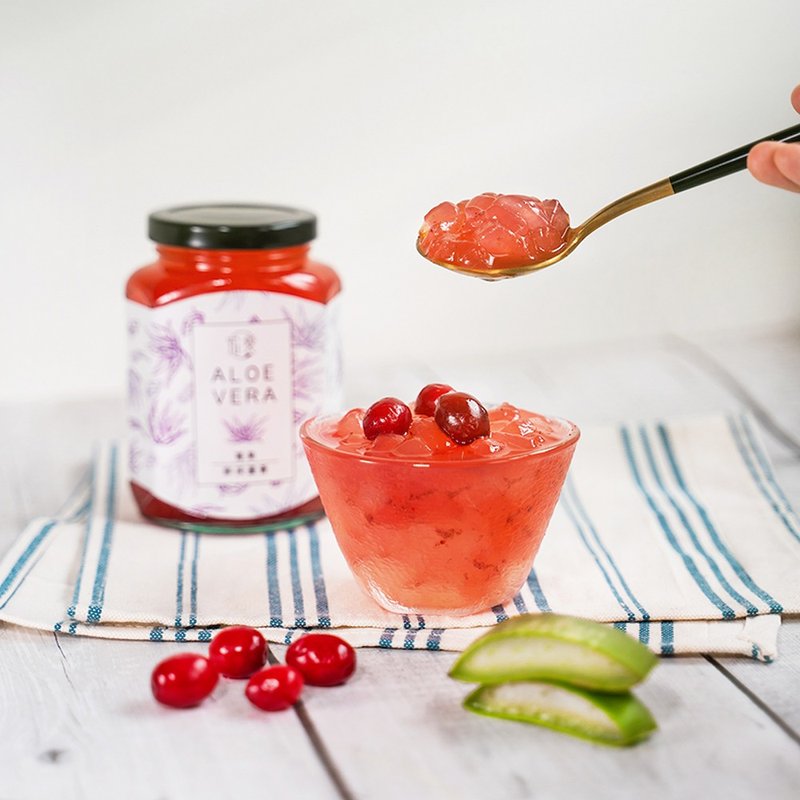 蔓越莓鲜采芦荟3-6入组 (380ml/罐)| 酸甜清爽 饱满果肉 饮控推荐 - 健康/养生 - 新鲜食材 粉红色
