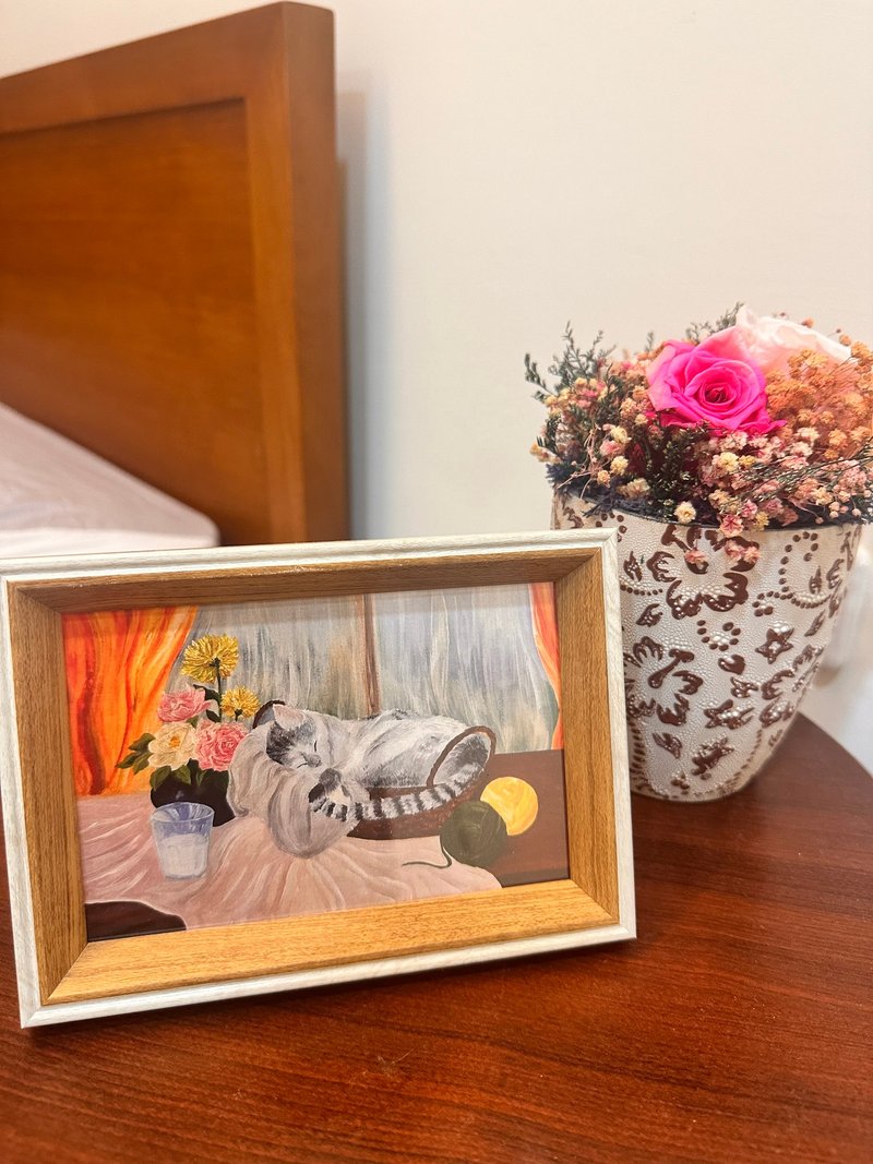 意树学院—原创油画相框 怡然安稳 - 画框/相框 - 其他材质 多色