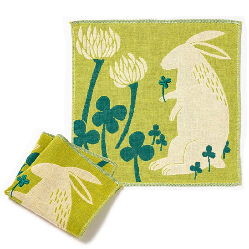 地球树公平贸易fair trade --  MiW森田插画家纱布手帕(薄) - 手帕/方巾 - 棉．麻 