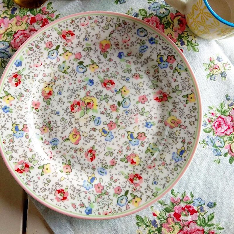 丹麦GreenGate Vivianne white 餐盘 20.5cm / 汤 - 盘子/餐盘/盘架 - 瓷 多色