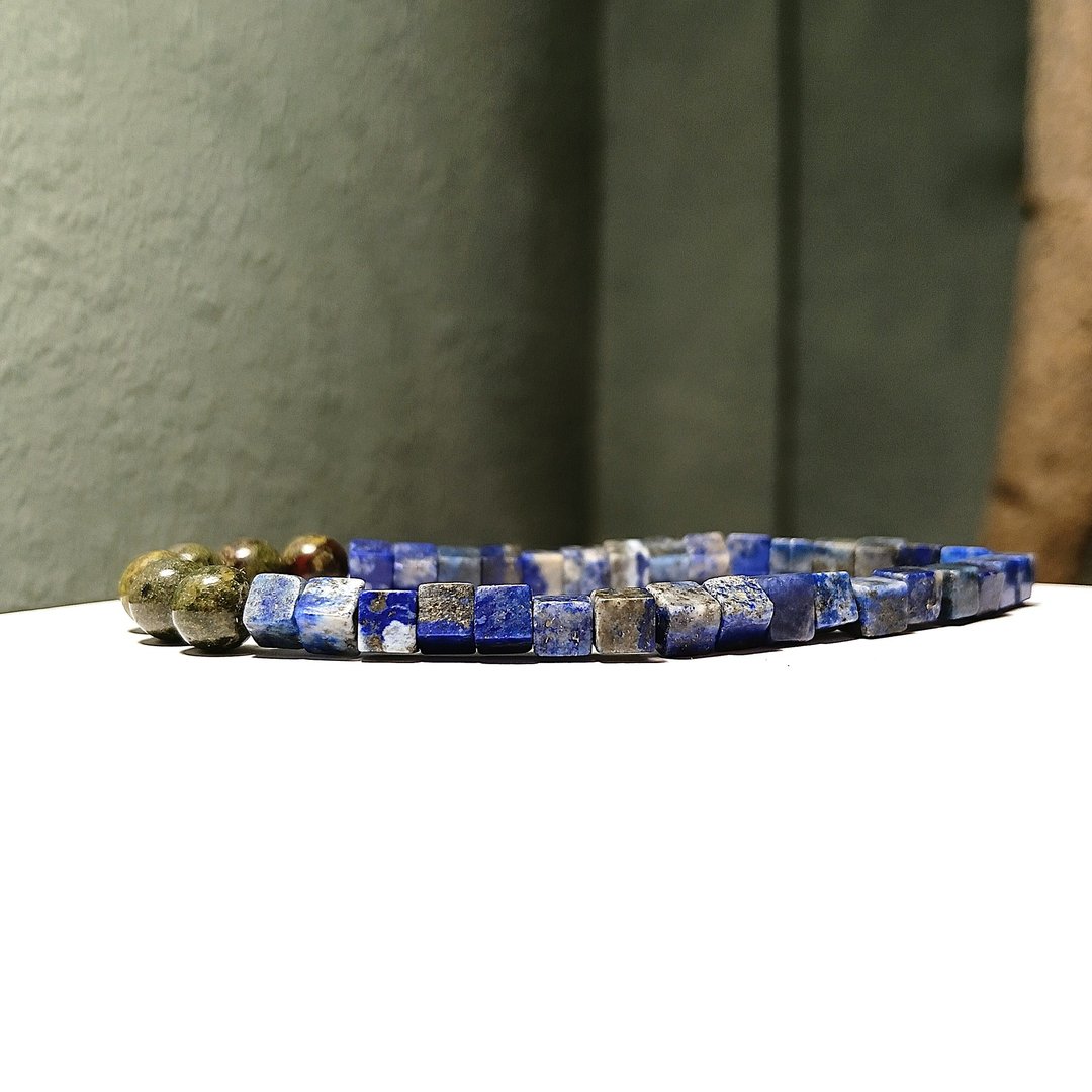 青金石 龙血石 手链 - 手链/手环 - 半宝石 蓝色