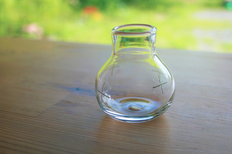 Small vase with snow pattern - 植栽/盆栽 - 玻璃 