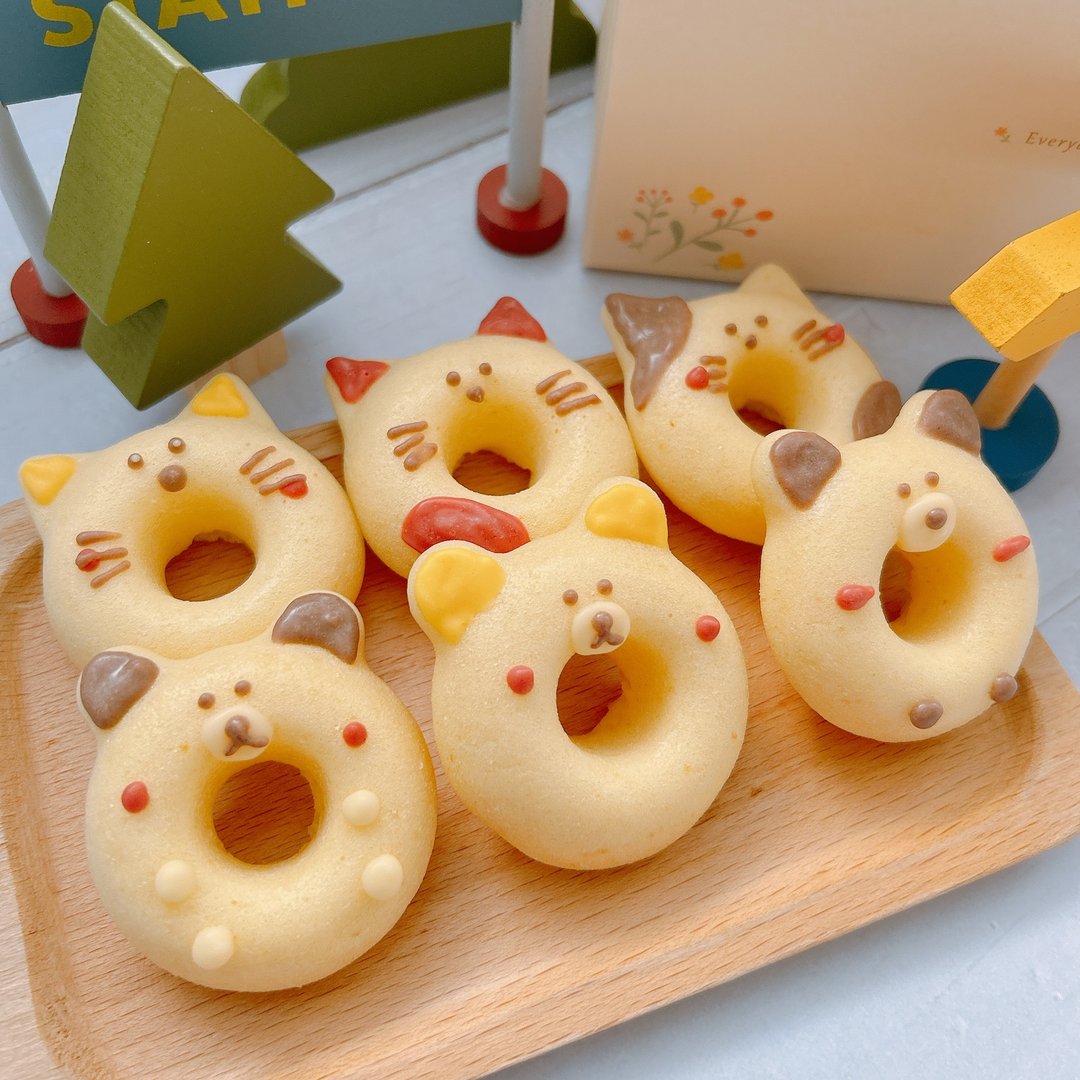 【DIY烘焙手作课程】【新北市】松饼甜甜圈-猫咪与熊 - 美食 - 其他材质 