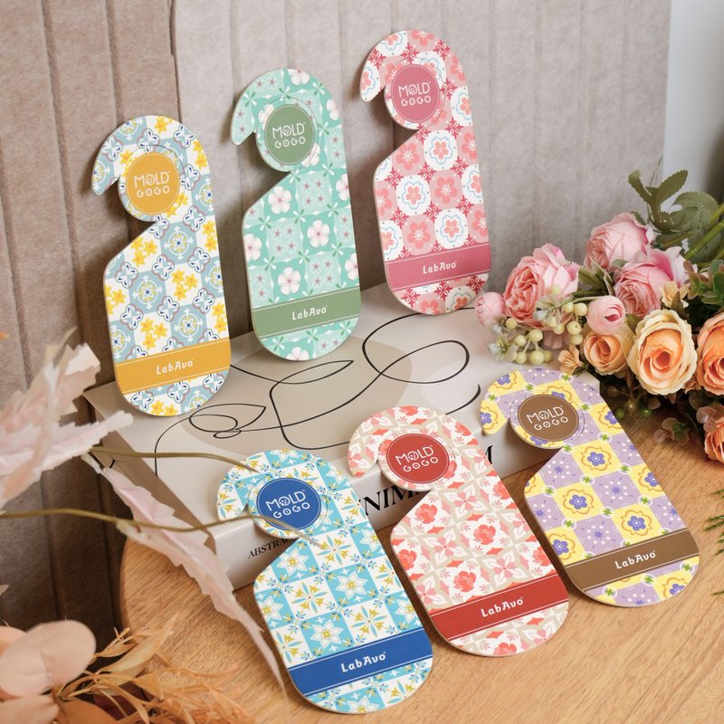 MoldGoGo 防霉香氛吊卡 | 花砖款_6片组 | MIT 专利防霉技术 - 其他 - 纸 多色