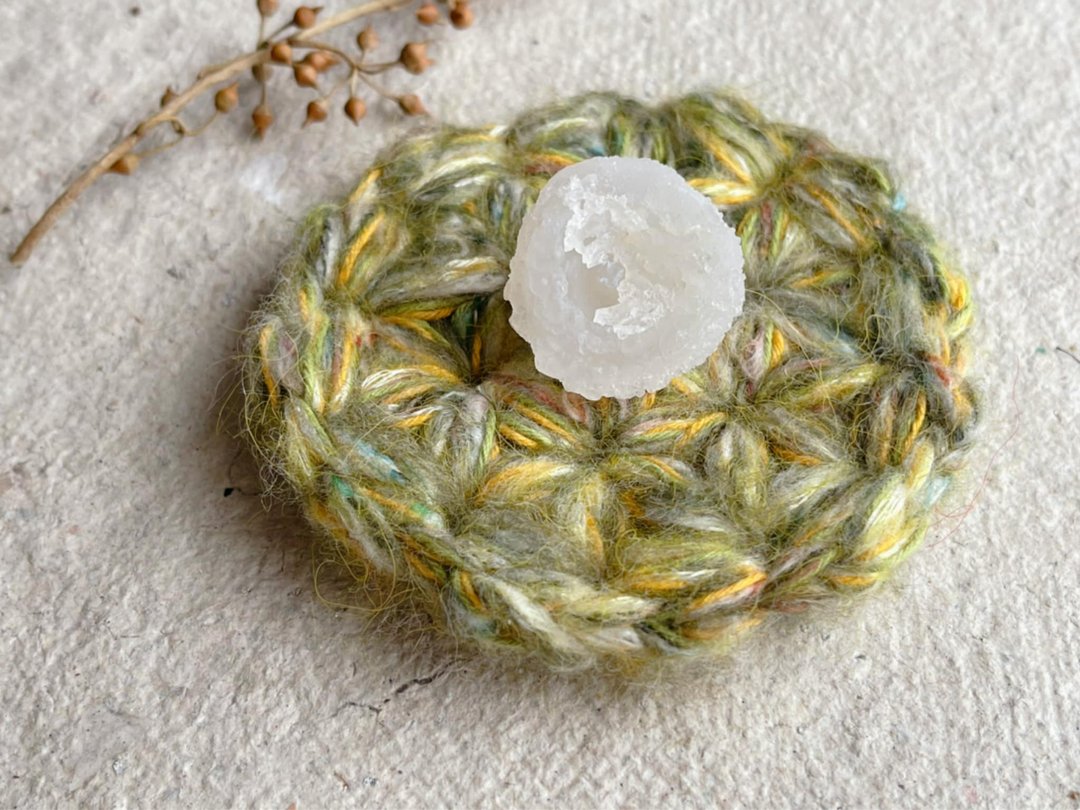 Knitting 生命之花垫 - 热带雨林 - 杯垫 - 棉 绿色