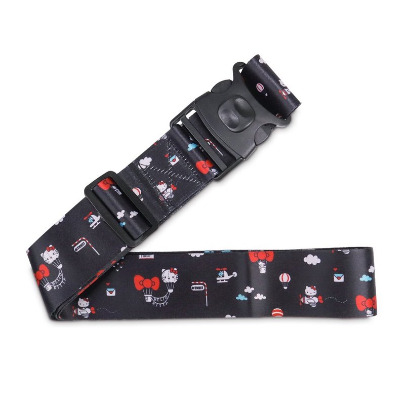 murmur行李箱束带 |  hello kitty 热气球| 行李绑绳 | 行李辨识 - 行李箱/行李箱保护套 - 塑料 黑色