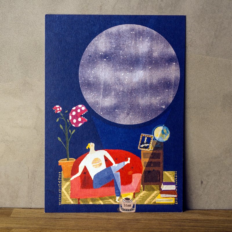 Alone - 插画明信片 - 卡片/明信片 - 纸 