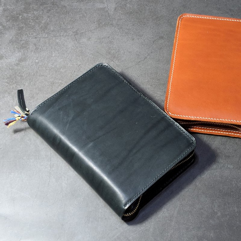 【定制】皮革书套-圣经书衣(超大型)/刻字/手作 - 书衣/书套 - 真皮 黑色