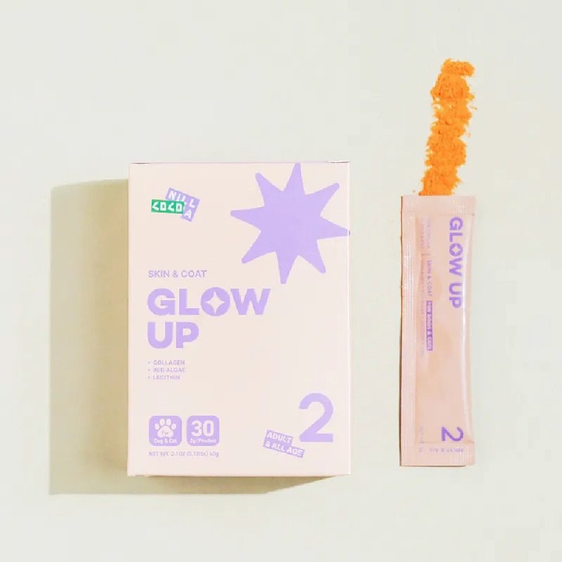 【皮毛养护配方】宠物保健粉 2gx30入/盒 GLOW UP 犬猫用 - 其他 - 新鲜食材 粉红色