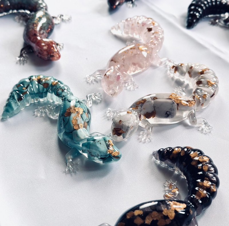 水晶守宫守护神|环氧树脂|指定订制 - 摆饰 - 宝石 多色