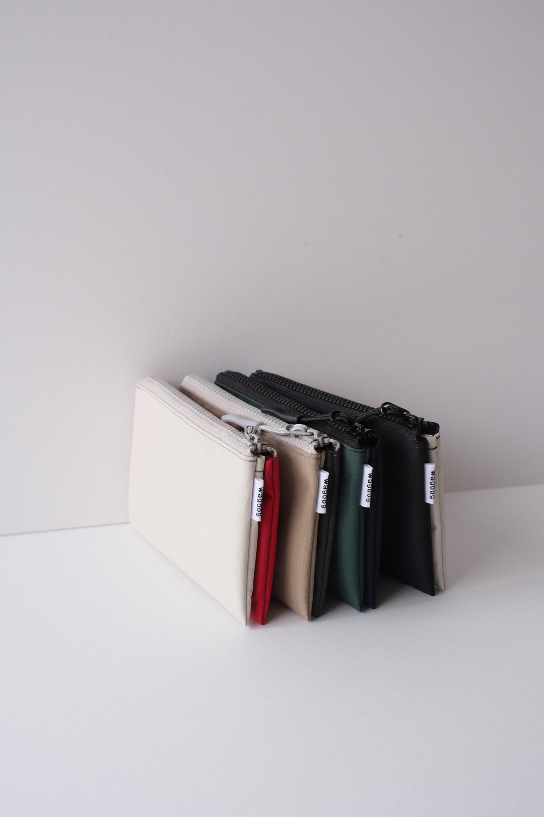 【2TONE mini wallet】三层收纳 轻量高性能尼龙 - 皮夹/钱包 - 尼龙 红色