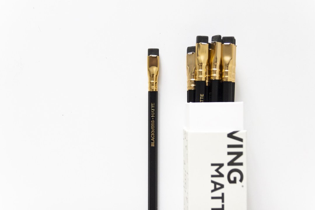 Blackwing 经典复刻铅笔_黑杆Matte_盒装12入 - 铅笔/自动铅笔 - 木头 黑色