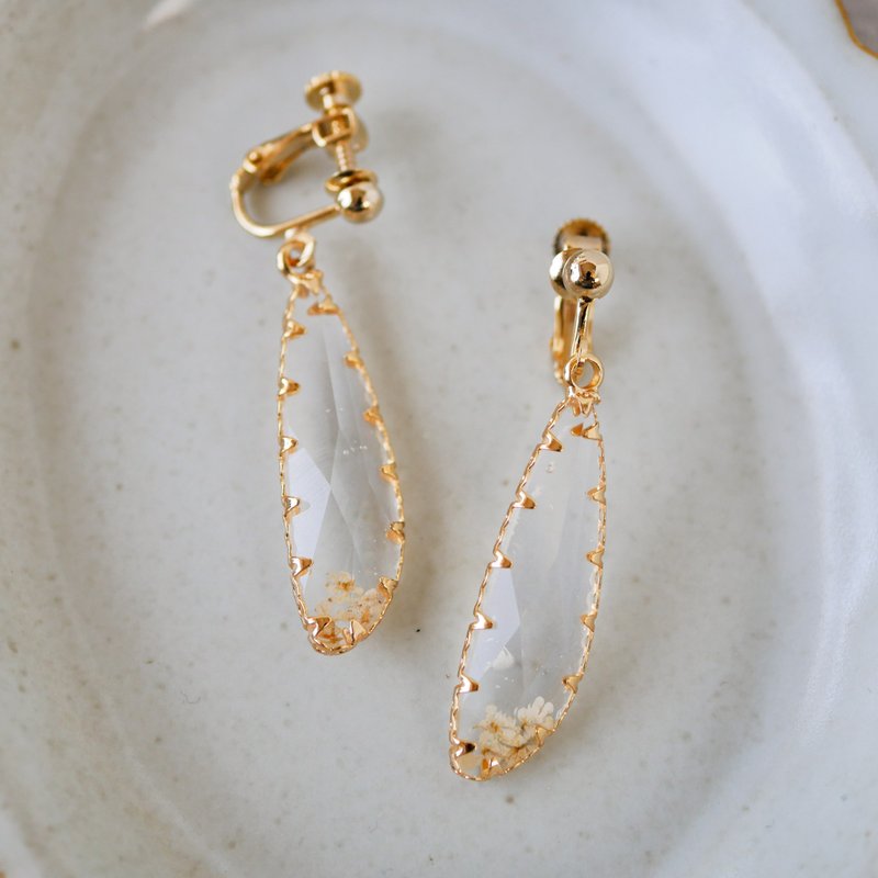 水晶 / 长款耳环 - 耳环/耳夹 - 树脂 透明